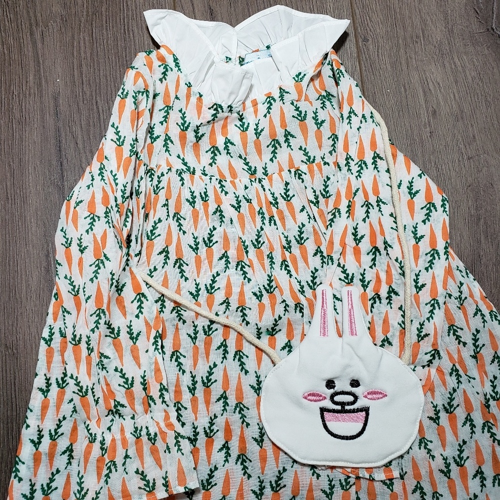 New Girl Toddler Spring Carrots Dress